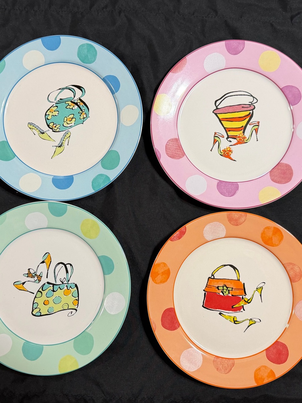 8-inch  Plates from the "All About The Shoes" collection by Rosanna